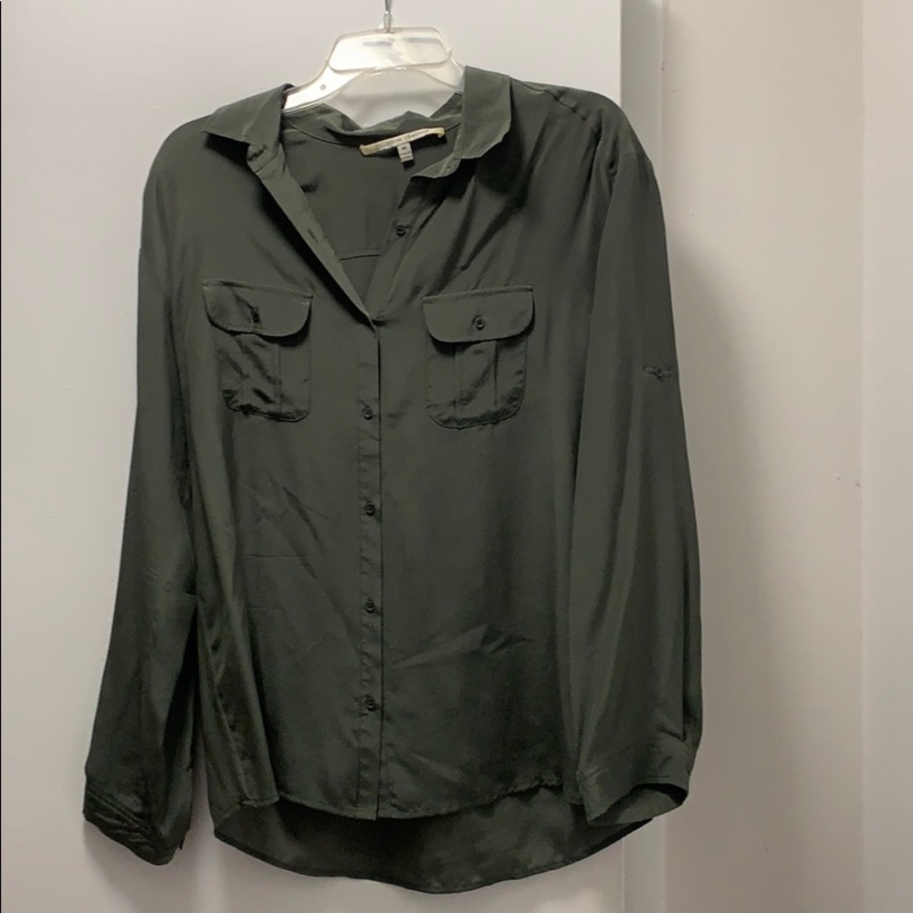 Collective concepts silk shirt